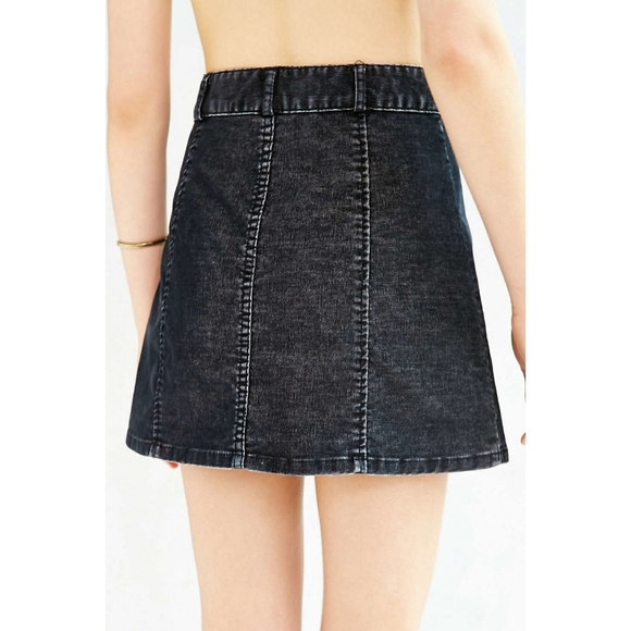BDG | Corduroy A-Line Button-Front Mini Skirt - Picture 9 of 11